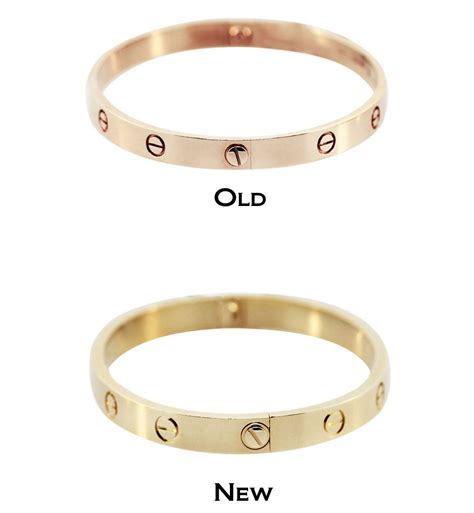 new cartier love bracelet vs old|cartier love bracelet true story.